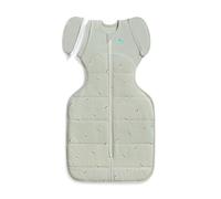 Love To Dream™ Swaddle UP™ Transition Bag, Large 8.5-11 kg, Bees Olive, Snug Fit, Zip-Off Wings, 2.5 Tog For 16-20°C Temp, Machine Washable Quilted Stretch Cotton, 2 Zips, Easy Nappy Change