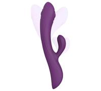 Coniglio & Clyde di Love to Love - vibratore pulsante con stimolatore clitorideo ricaricabile (viola)