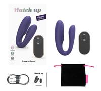 Vibratore di Coppia "Match Up Love to Love" Ricaricabile e Impermeabile (Viola)