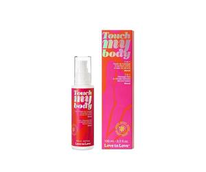 Love to Love Touch My Body 100 ml - Fluido da Massaggio e Lubrificante Intimo al Silicone 2 in 1, Lubrificante Ultra Scivoloso Lunga Durata, Fluido Sensuale per il Corpo, Vegano, Prodotto in Francia