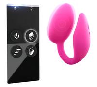 Mervegli Amore a 2 in 1 Stimolatore per Clitoride Ricaricabile con Telecomando (Rosa)