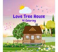 Love Tree House Coloring: 41 beautiful tree houses, size 8.5*8.5 inches