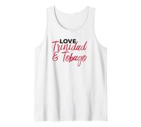 Love Trinidad & Tobago Flag Caribbean West Indian Day Tee Canotta