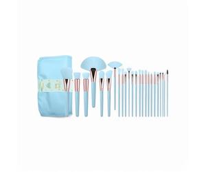 Love U Back - Set di 24 pennelli da trucco C.LUX Cosmetics, setole ultra morbide e cruelty-free, set completo per viso e occhi, con custodia da viaggio