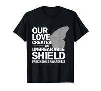 Love Unbreakable Shield Consapevolezza della malattia di Parkinson Maglietta