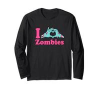 Love Undead Funny Horror Party: I Heart Zombies Maglia a Manica