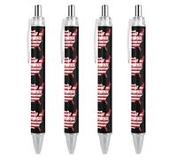 Love USA - Penna a sfera retrattile Heartbeat da 0,5 mm, scrittura fluida con impugnatura comoda, forniture per ufficio, per uomini e donne, 4 pezzi come immagine 3