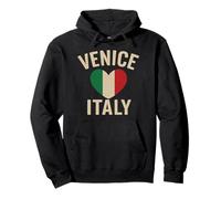 Love Venezia Italia Venezia Italia Bandiera Italiana Cuore Felpa con Cappuccio