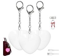 Love Wallet Tote Bag Touch Sensing Light, Heart-Shaped Purse Lights for Inside Purse, Automatic Sensor Rechargeable Gifts for Her (D * 3)