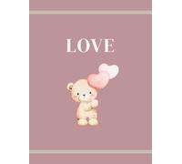 Love: Warm Decorative Hardcover Book | Cozy Nursery & Bedroom Styling Accent | Modern Faux Book Stack Décor