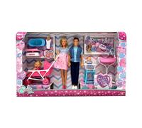 Set Bambole Simba Steffi Love Famiglia Welcome Surprise