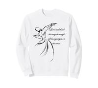 Love Will Find Its Way Through all Languages Dervish Citazione Felpa