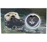 Love Wish - Kit per collana e ciondolo con perle coltivate in kit con catena in acciaio inox, 40,6 cm, Zirconia cubica