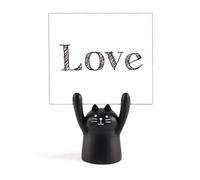 Love Word Inspirational Citazione San Valentino Memo Holder Cartoon Gatto Nero Stand Decorazione