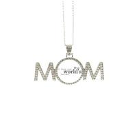 Love World's Best Dad Festival Citazione Festa della Mamma Regalo per Mamma Nana Nonna Collana Compleanno Gioielli, Medio