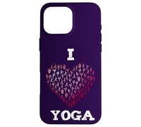 Love Yoga Cuore Rosa Posizione Sport Meditation Ohm Custodia per iPhone 16 Pro Max