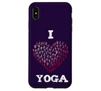 Love Yoga Cuore Rosa Posizione Sport Meditation Ohm Custodia per iPhone XS Max