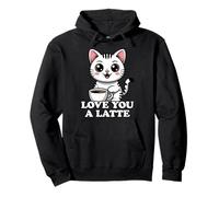 Love You A Latte Felpa con Cappuccio