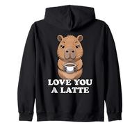 Love You A Latte Felpa con Cappuccio
