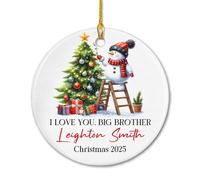 Love You Big Brother Decorazioni Natalizie Da Appendere Divertente Decorazione Natalizia Decorativo Natalizio Da Appendere Per Scrivania Soggiorno Vacanza