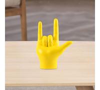 Love You Finger Gesture Statue Figurine, Rock On Hand Scultura Opera d'arte