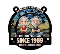 Love You Forever - Acchiappasole personalizzato personalizzato, Annoying Each Others Since And Still Going Strong Suncatcher ornamento, fastidiosi a vicenda dal segno, You & Me We Got This Anniversary