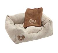 Love You Luxury Snuggle - Morbida cuccia e coperta in pile, 47 x 37 cm