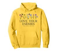 Love Your Enemies Christian Bible Verse Matthew 5:43 5 44 Felpa con Cappuccio