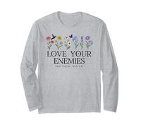 Love Your Enemies Christian Bible Verse Matthew 5:43 5 44 Maglia a Manica