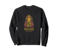 Love Your Mother Earth Gaia Dea Natura Spirituale Design Felpa