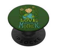 Love Your Mother Earth Gaia Dea Natura Spirituale Design PopSockets PopGrip Adesivo
