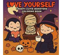 Love Yourself: Creepy Cutie Monsters Coloring Book: Adorable Vampires, Witches, Mummies & Halloween Friends in Kawaii Spooky Scenes to Color for Adults, Kids, Teens