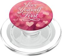 Love Yourself First Self Love Pink Heart PopSockets PopGrip per MagSafe