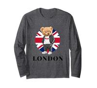 Love Yourself, Illustration London Teddy Bear with UK Flag Maglia a Manica