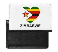 Love Zimbabwe - Porta passaporto con motivo a cuore, sottile, organizer per documenti da viaggio, con scomparto per carte di credito, per donne e uomini, Stile:, Taglia unica, MHXYZHW