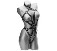 Love69toys Body da donna sexy - imbracatura a rete da pesce, stringbody negligee BDSM, lingerie adorabile pigiameria erotica biancheria intima gogo bondage giochi sessuali, Nero