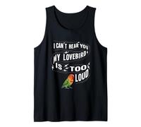 Lovebird Bird Owner Troppo Forte Nero Mascherato Inseparabile Canotta