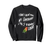 Lovebird Bird Owner Troppo Forte Nero Mascherato Inseparabile Felpa