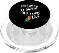 Lovebird Bird Owner Troppo Forte Nero Mascherato Inseparabile PopSockets PopGrip per MagSafe