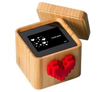Lovebox Nero e Bianco | Scatola per Amore connessa | Presa Europa | Regalo Coppia, Festa della Mamma, Anniversario di Matrimonio, Regalo relazione a Distanza