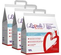 LOVEDI Kit Risparmio 3x10L Lettiera Gatto Agglomerante Leggera BENTONITE