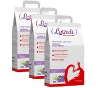LOVEDI Kit Risparmio 3x10L Lettiera Gatto Assorbente LAVANDA