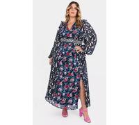 Lovedrobe Luxe Abito Maxi Stampa Mista Blu (FMN14-5)