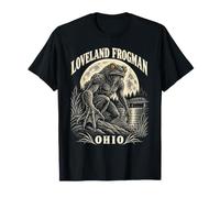Loveland Frogman Ohio Leggenda Cryptid Maglietta