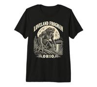 Loveland Frogman Ohio Leggenda Cryptid Maglietta Premium