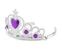 Lovelegis Corona bambina principessa regina pietre viola accessori travestimento carnevale Halloween coroncina tiara cosplay costume regalo