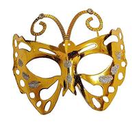 Lovelegis Maschera veneziana farfalla colorata costume carnevale donna oro maschera elegante pizzo decorazioni accessori evento venezia spettacolo teatro classico cosplay