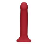 Loveline - Dildo vibrante non fallico, grande, rosso lampone