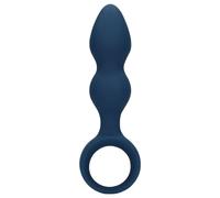 Dildo anale grande con anello della serie Loveline (blu)