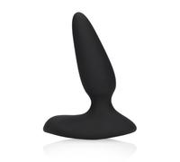 Loveline - Plug anale vibrante liscio con telecomando, colore: nero liquirizia